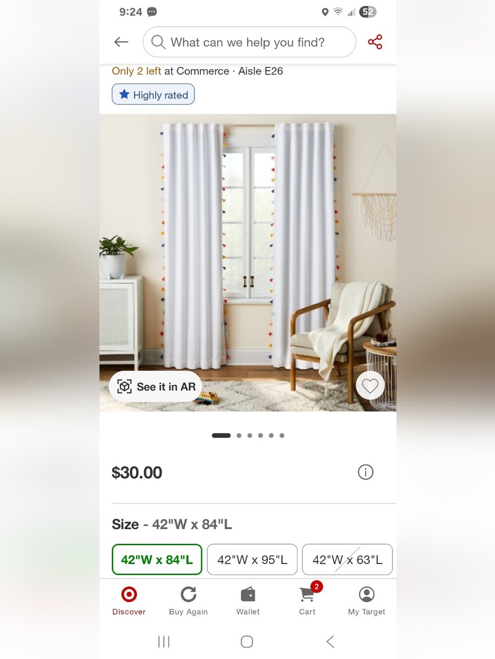 Black Out White Curtain Panels (4 Pillowfot)